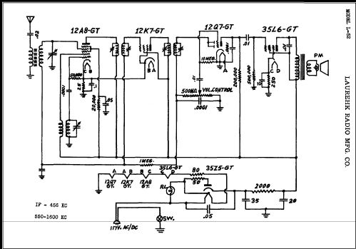 L-52 ; Laurehk Radio Mfg. (ID = 451051) Radio