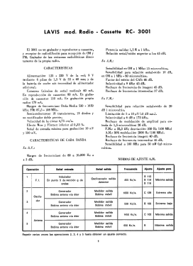 Radio-Cassette RC-3001; Lavis S.A., Labelson (ID = 2800940) Radio