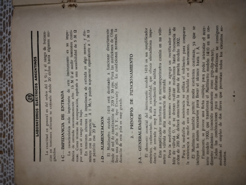 Multímetro electrónico 1410; LEA - Laboratorios (ID = 2916206) Equipment