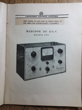 Medidor de Q-L-C 1401; LEA - Laboratorios (ID = 3099130) Equipment