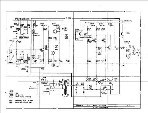 Audio Generator LAG-26; Leader Electronics (ID = 887809) Equipment