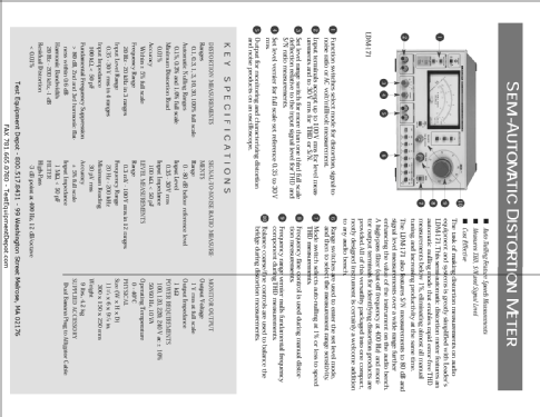 Distortion Meter LDM-171; Leader Electronics (ID = 2089875) Equipment