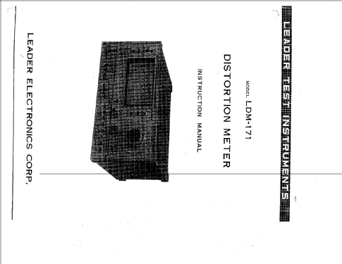 Distortion Meter LDM-171; Leader Electronics (ID = 2089877) Equipment