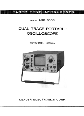 Dual Trace Portable Oscilloscope LBO-308S; Leader Electronics (ID = 2832234) Equipment