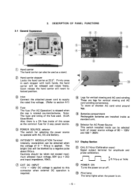 Dual Trace Portable Oscilloscope LBO-308S; Leader Electronics (ID = 2832238) Equipment