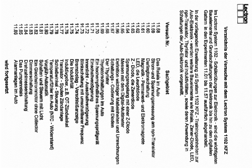 Lectron Übungssystem 1102; Lectron GmbH; (ID = 2536063) teaching