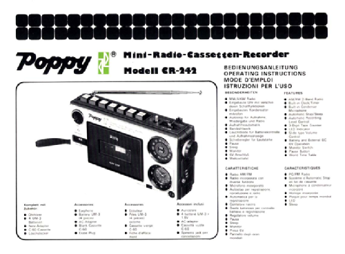 Poppy CR-242; Lehnert GmbH, Poppy; (ID = 1814300) Radio