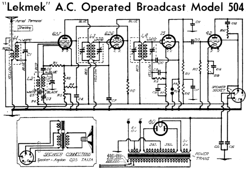 504CA Ch= 504A; Lekmek Radio (ID = 1951907) Radio