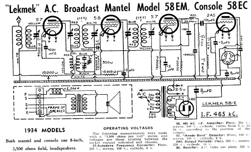 58EC Ch= 58E; Lekmek Radio (ID = 1226118) Radio