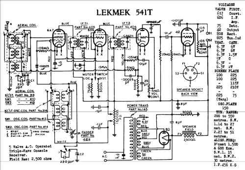 Homer 541T; Lekmek Radio (ID = 755655) Radio