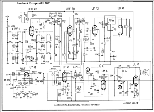 Europa 681GW; Lembeck & Co.Lembeck (ID = 72160) Radio