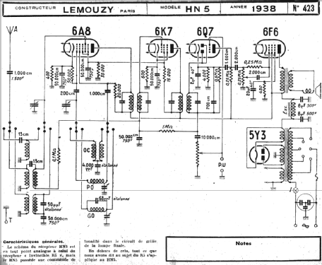 HN5; Lemouzy; Paris (ID = 219756) Radio