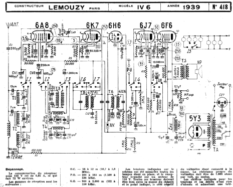 IV6; Lemouzy; Paris (ID = 219759) Radio