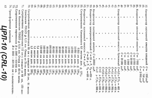 CRL-10 {ЦРЛ-10} CRL-10K {ЦРЛ-10К}; Leningrad Kozitsky (ID = 1410695) Radio