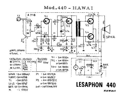 Lesaphon Hawaii 440; LESA ; Milano (ID = 572704) R-Player