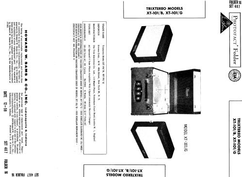 Trixtereo XT-101/B ; Trix Brand, Lever (ID = 606740) R-Player