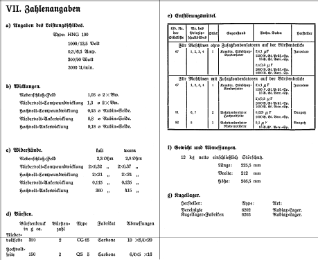 Hochspannungs-Niederspannungs-Maschine HNG100; Levy, Dr. Max, (ID = 312351) Power-S