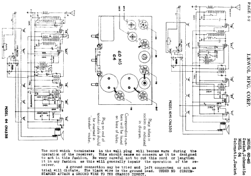 60-MS ; Lewol Mfg. Corp.; (ID = 473733) Radio