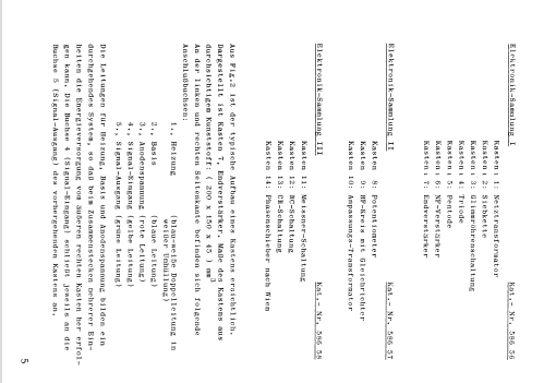 Elektronik-Sammlung I, II und III 58656, 58657 und 58658; Leybold; Deutschland (ID = 2459270) teaching