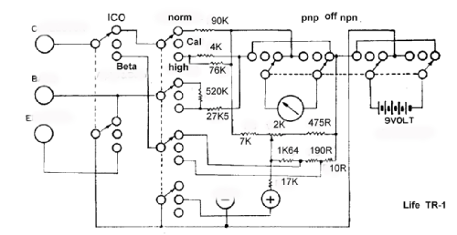 Transistor Checker TR-1; LIFE where? (ID = 1058518) Equipment