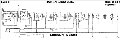 Ch= SW-8; Lincoln Radio (ID = 481850) Radio