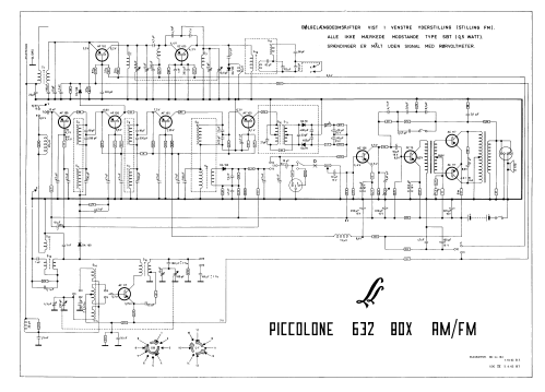 Piccolone 632 Box AM/FM ; Linnet & Laursen LL (ID = 2495470) Radio