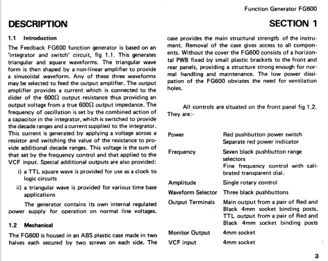 Function Generator FG600; LLoyd Instruments; (ID = 1995265) Equipment