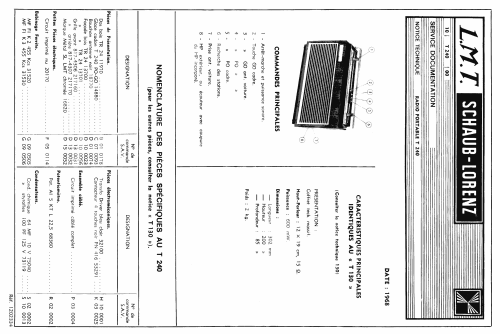 T240; LMT L.M.T. Schaub- (ID = 1527671) Radio