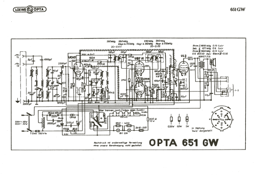 651-GW; Loewe-Opta; (ID = 3085733) Radio