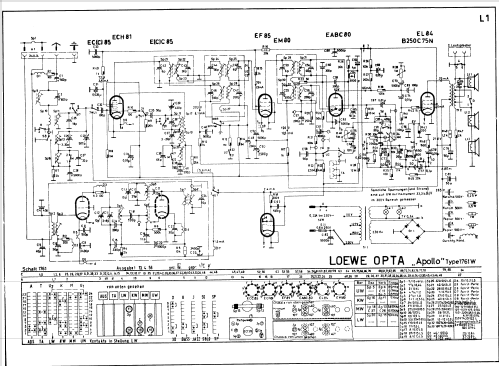 Apollo 1761W; Loewe-Opta; (ID = 44755) Radio