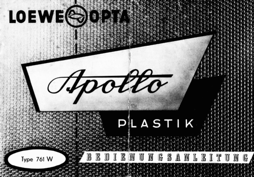 Apollo Plastik 761W; Loewe-Opta; (ID = 3070929) Radio