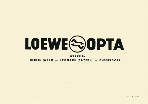 Arena 655; Loewe-Opta; (ID = 3115954) Television