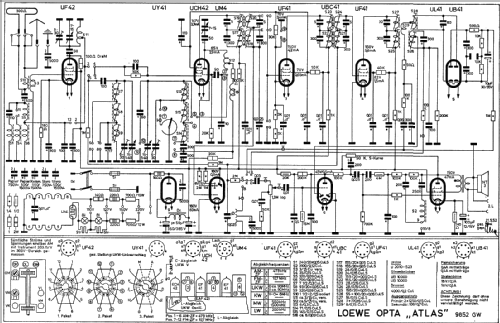 Atlas 9852GW; Loewe-Opta; (ID = 17683) Radio