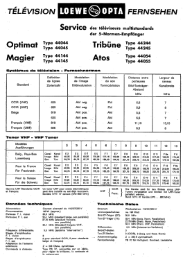 Atos P 44055; Loewe-Opta; (ID = 3116934) Televisore