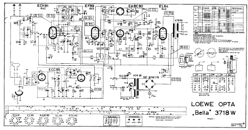 Bella 3718W; Loewe-Opta; (ID = 32665) Radio