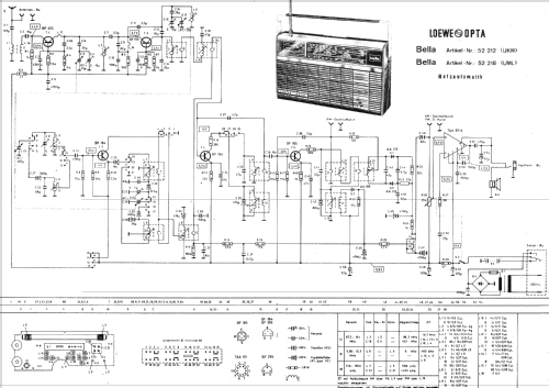 Bella 52212; Loewe-Opta; (ID = 765442) Radio