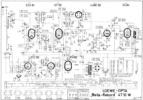 Bella-Rekord 4710W; Loewe-Opta; (ID = 33022) Radio