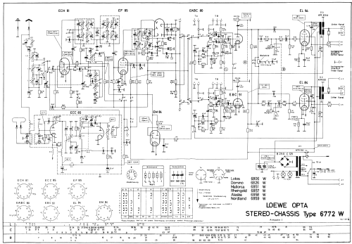 Domino-Stereo 6826T/W Ch= 6772W; Loewe-Opta; (ID = 2125538) Radio