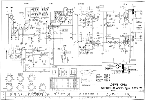 Domino-Stereo 6826T/W Ch= 6772W; Loewe-Opta; (ID = 2125539) Radio
