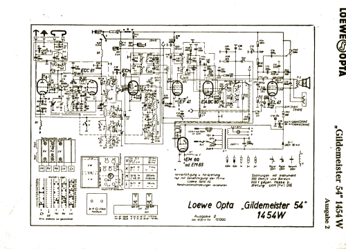 Gildemeister 54 1454W; Loewe-Opta; (ID = 3085272) Radio