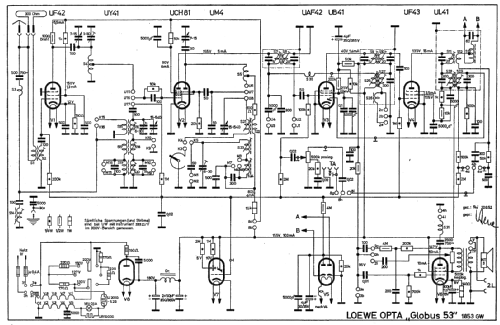 Globus 53 1853GW; Loewe-Opta; (ID = 17522) Radio