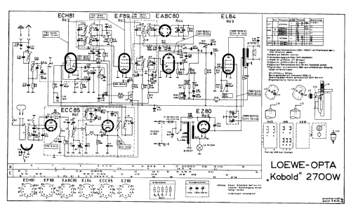 Kobold 2700W; Loewe-Opta; (ID = 43903) Radio