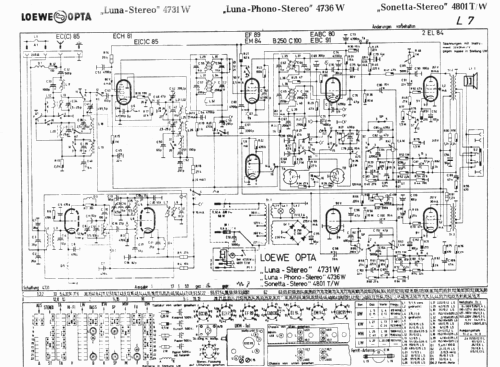 Luna-Stereo 4731W; Loewe-Opta; (ID = 51391) Radio