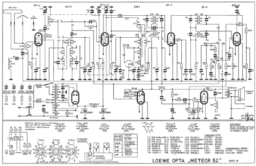 Meteor 52 6652W; Loewe-Opta; (ID = 20266) Radio