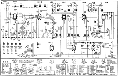 Meteor 52 9652W; Loewe-Opta; (ID = 17682) Radio