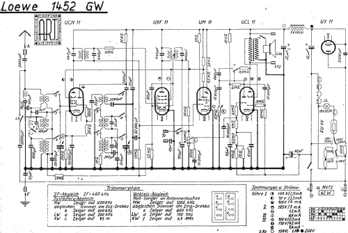 Opta 1452GW; Loewe-Opta; (ID = 1565787) Radio