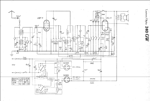 Opta 240GW; Loewe-Opta; (ID = 8396) Radio