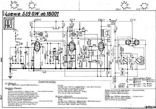 Opta 539GW; Loewe-Opta; (ID = 1085707) Radio