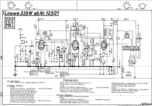 Opta 539W; Loewe-Opta; (ID = 1085685) Radio