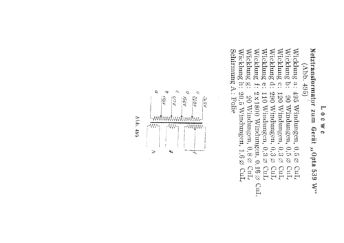 Opta 539W; Loewe-Opta; (ID = 341291) Radio